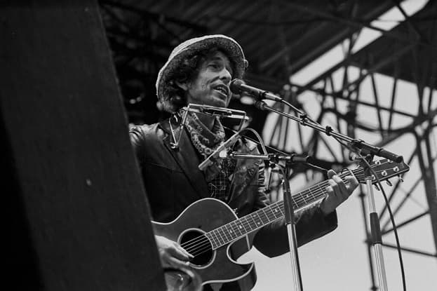 Chanteur blanc Bob Dylan