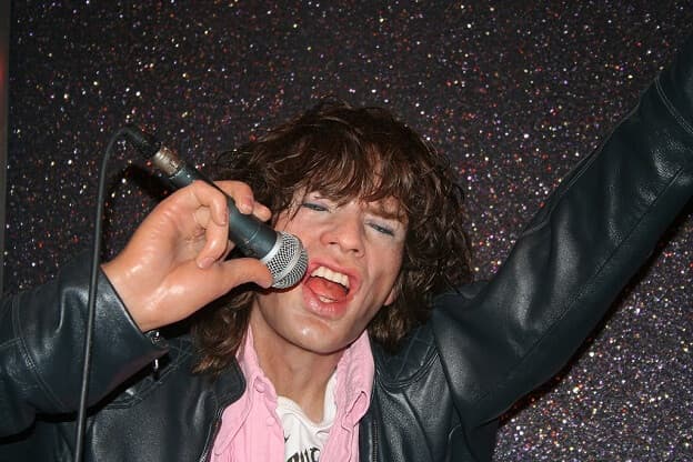Chanteur blanc rock Mick Jagger