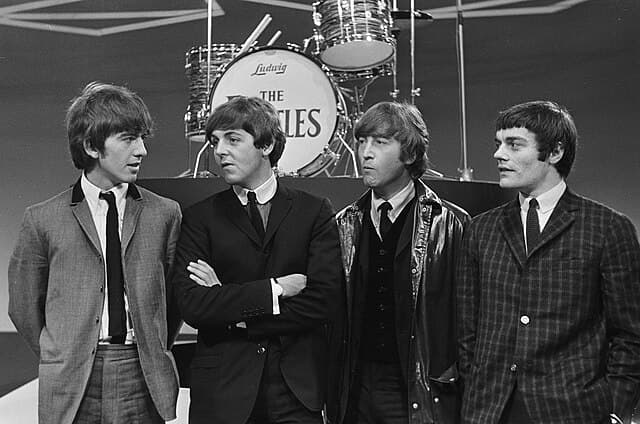 Celebre groupe rock Les Beatles