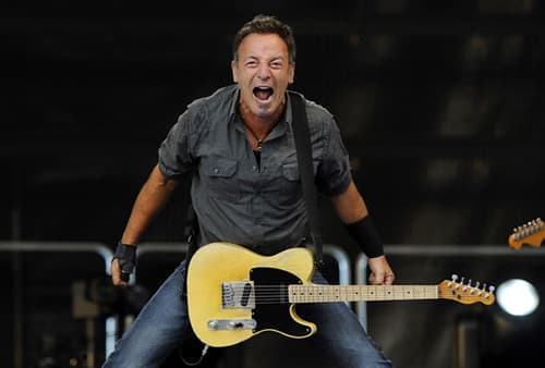 Chanteur americain Bruce Springsteen